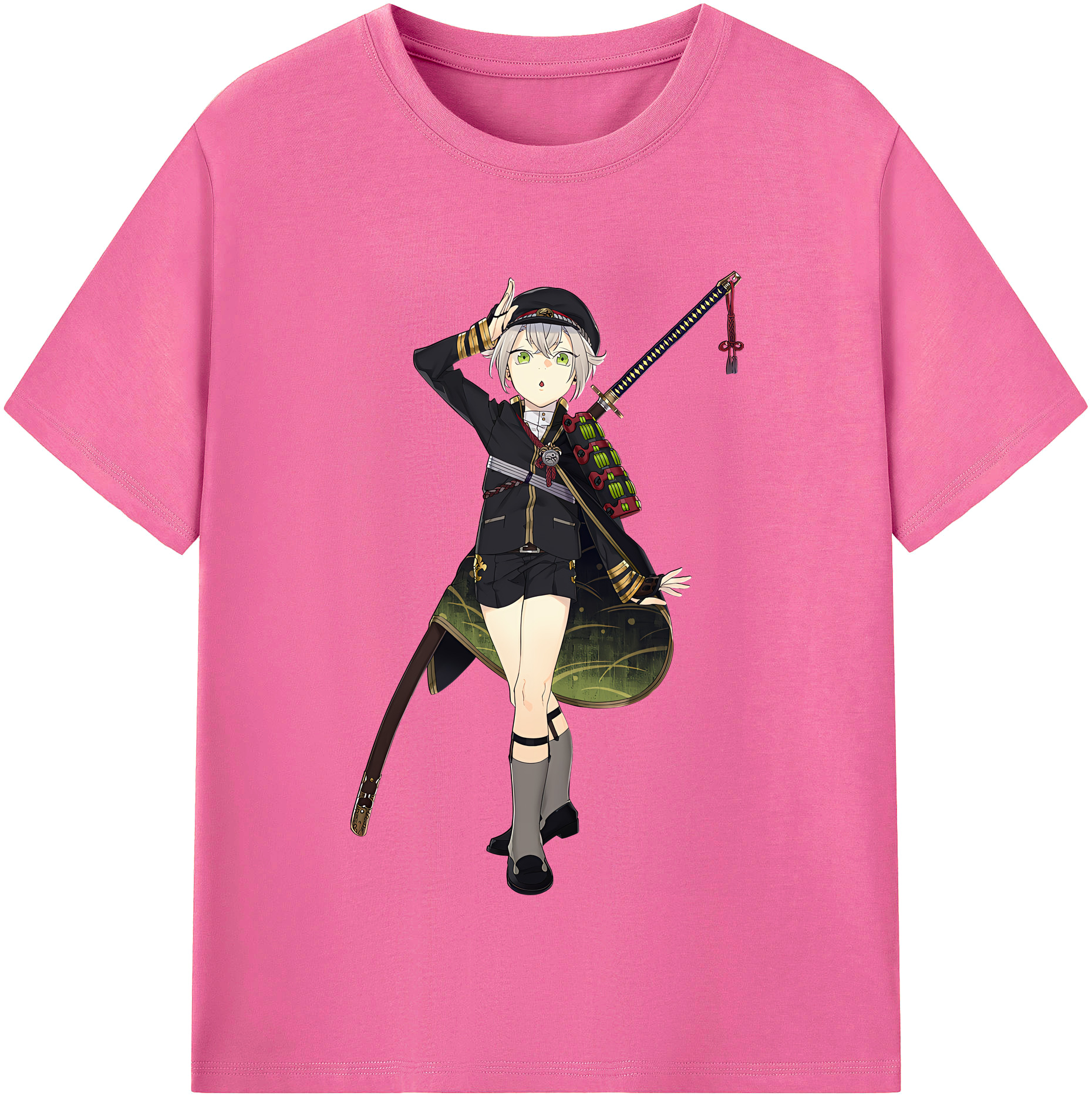 （画像用） 刀剣乱舞 Touken Ranbu レディースカジュアルプリントTシャツ（綿100％）